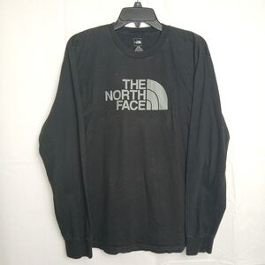 The North Face Men's Black Long-Sleeve Logo Tee - Large